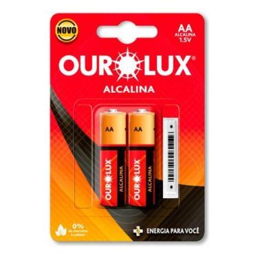 Imagem de Pilha Alcalina Pequena Blister - Aa 2 Unidades - Ourolux
