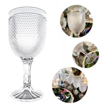 Imagem de Jogo de Copos Água Suco Vidro Taças 300ml - 6 Peças Incolor - Red Cher
