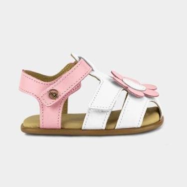 Imagem de Sandália Infantil Bibi Afeto 2.0 Branca com Rosa de Flor-Feminino