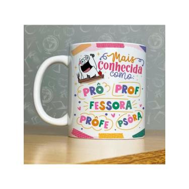 Imagem de Caneca personalizada de porcelana - Tema: Dia dos professores - 325ML 