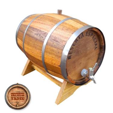 Imagem de Barril 10 litros torneira cromo luxo - Artesanal