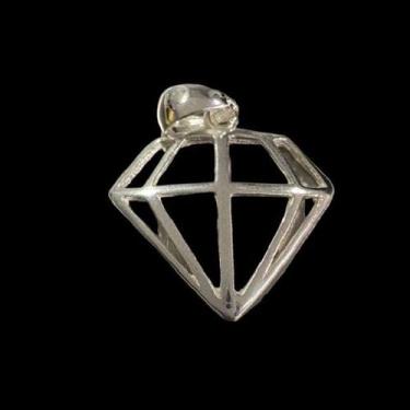 Imagem de Pingente Diamante 3D  Prata 925 - Realeza 925