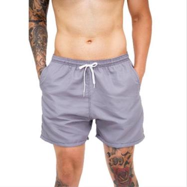Imagem de Short Mauricinho Masculino Bermuda Tactel Academia Treino - TMG, Cinza