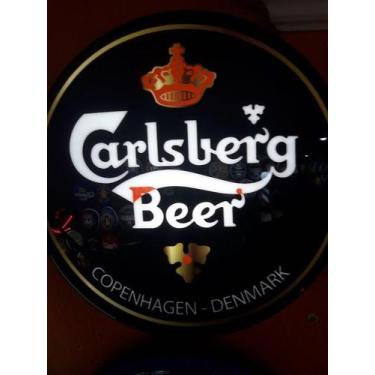 Imagem de Luminoso Cerveja Carlsberg p/ ar Boteco Churrasqueira Garagem - Arte e
