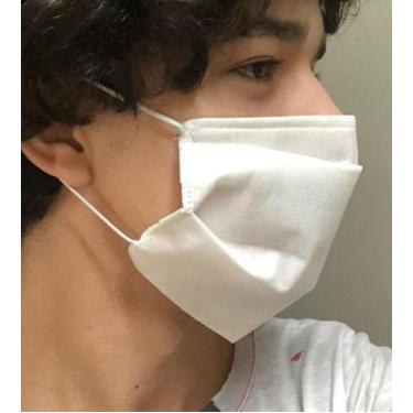 Imagem de Máscara de proteção TNT duplo kit com 15 unidades cor branca - Br Bord