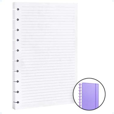 Imagem de Refil Caderno Inteligente De Disco Médio B5 Pautado Fichário - Hxt