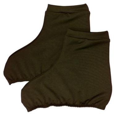 Imagem de Polaina Cobre Botas Capa Para Patins Patinashow Verde Militar, G