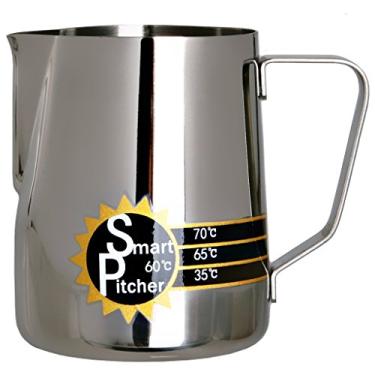 Imagem de Garrafa de leite para café expresso SMART PITCHER com termômetro embutido, aço inoxidável (46 g)