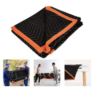 Imagem de Cobertores grandes de 203 x 182 cm, cobertores de embalagem resistentes para móveis, transporte, embalagens, almofadas acolchoadas para mudança, cobertores acolchoados