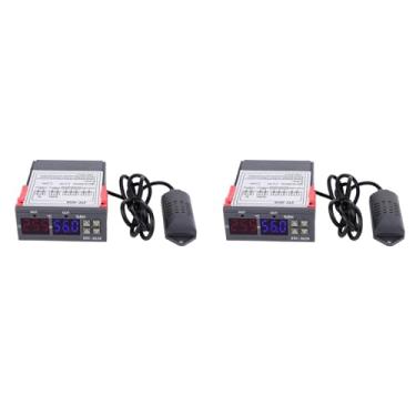 Imagem de Medidor de Controlador de Temperatura e Umidade Com Display Digital de 2 Unidades Com Sensor Integrado