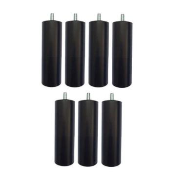 Imagem de Kit 7 Pés Cama Box Solteiro Ou Bipartida Tubo 13 Cm - Zoe & Charis Dec