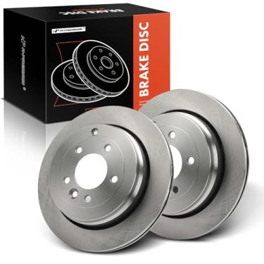 Imagem de A-Premium Rotores de freio a disco ventilados traseiros de 12,80 polegadas (325 mm) compatíveis com modelos selecionados Land Rover - LR3 2005 2006 2007 2008 2009, conjunto de 2 peças