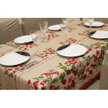 Imagem de Toalha de Mesa Linhão Rústico 8 Lugares 2,50 x 1,45 - Várias Estampas 