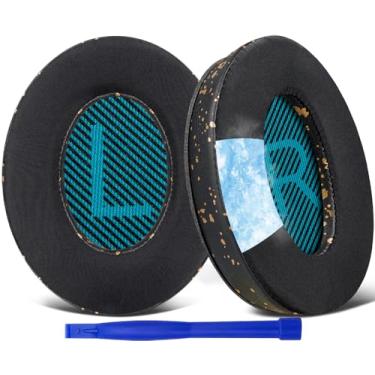 Imagem de SoloWIT Almofadas de Ouvido para Bose Fones, Almofadas de Reposição para Bose QuietComfort 15 QC15 QC25 QC2 QC35/Ae2 Ae2i Ae2w/SoundTrue & SoundLink Around-Ear & Around-Ear II-Manchas Douradas