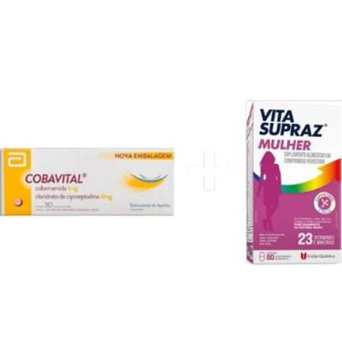 Imagem de Kit engordar cobavital 30 comp + vita supraz 60comp - UNIAO, MULHER