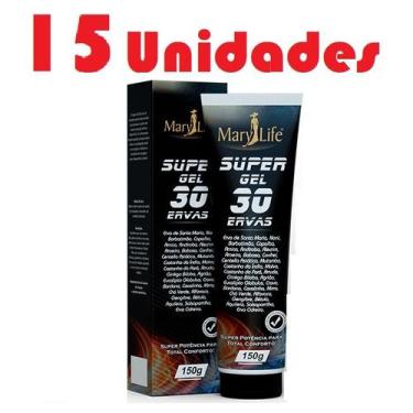 Imagem de Kit com 15 Super Gel 30 Ervas 150g Efeito Gelo Quente - Mary Life