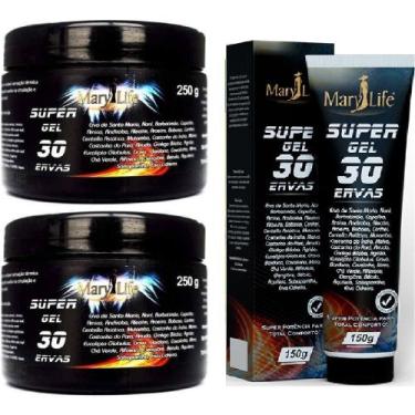 Imagem de Kit 2 Super Gel 30 Ervas 250g  + 1 Super Gel 30 Ervas 150g - Bio Insti