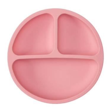 Imagem de Prato Infantil de Silicone com Ventosa - Home Presentes , Rosa