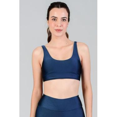 Imagem de Top Feminino Pulse Fitae, Azul marinho, P
