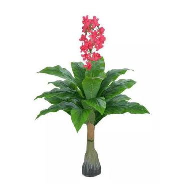 Imagem de Planta Árvore Artificial Flor Rosa 1,1m - FLORESCER DECOR