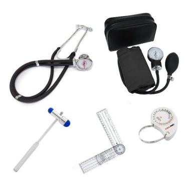 Imagem de Kit Acadêmico Fisioterapia Completo - Cores - Premium,  Preto