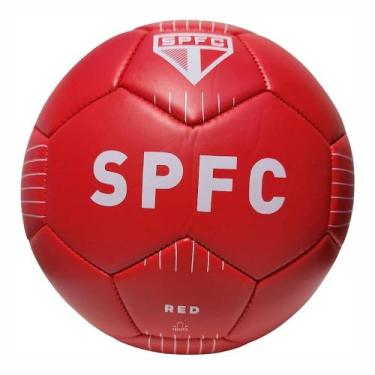 Imagem de Bola De Futebol Oficial São Paulo Red Tamanho 5 Vermelha - Sportcom