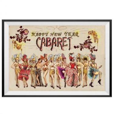 Imagem de Poster C/ Moldura E Passepartout Le Jazz Cabaret 50 X 70 X 2 - BTC Dec