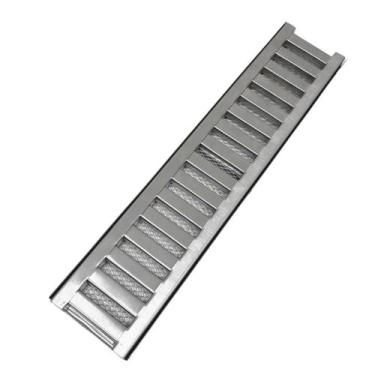 Imagem de Grelha Pluvial Inox304 10x50 Chato Veículo  com Tela - Ficone & Reis 