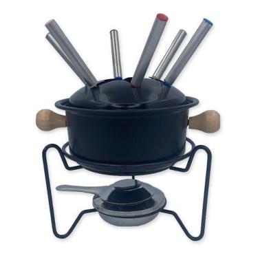 Imagem de Panela Conjunto Para Fondue Conjunto Kit 10 Peças Esmaltado - Kadê, Pr