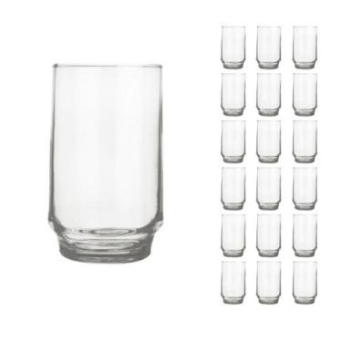 Imagem de Copo Vidro 300ml Lights Suco Agua Glamour Luxo Nadir - 18 Un - NADIR F