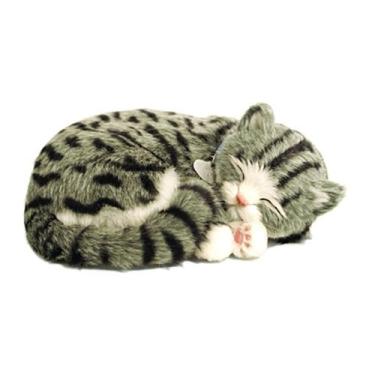 Imagem de Pelúcia que Respira Perfect Petzzz Original - Gato Malhado Gray Tabby