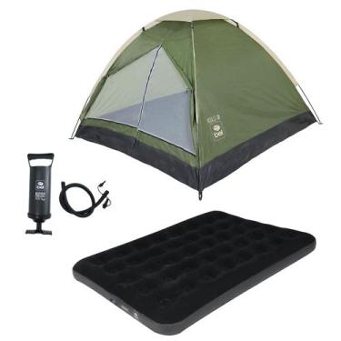 Imagem de Barraca Camping Iglu para 2 Pessoas com Colchão De Casal Deluxe Comfor