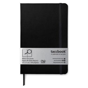 Imagem de Caderno Sem pauta taccbook Preta 14x21 Ríg.