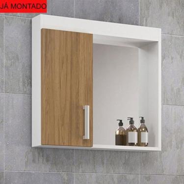 Imagem de Armário de Banheiro 60cm 01 Porta Ref 561 Cewal - Branco/Itapuã