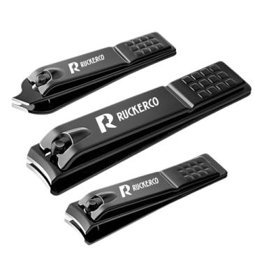 Imagem de Jogo de Clipper de Unhas de Aço Inox 3 Pcs Clippers de Unhas e Tesoura Biselada Caixa de Metal para Clippers de Unhas Melhor Presente para Clippers de Prego Masculino e Feminino (Preto)