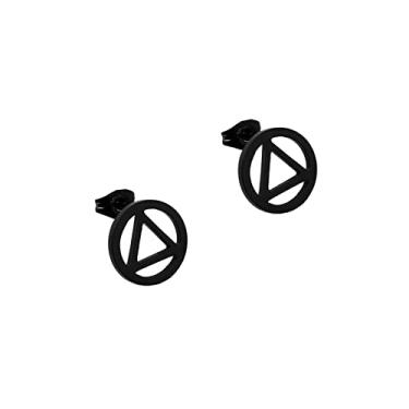 Imagem de Brincos NA AA Presente Sobriedade Narcóticos Anônimos Alcoólicos Anônimos Presentes de Recuperação de Dependência, Aço inoxidável, Sem pedra preciosa