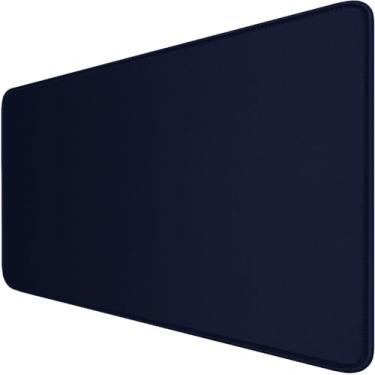 Imagem de Mouse pad grande para jogos estendido com bordas costuradas, base de borracha natural antiderrapante durável, tapete de teclado de computador à prova d'água para profissionais de