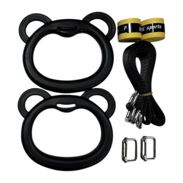 Imagem de menolana Argolas de ginástica Argolas de ginástica Argolas de puxar para casa Alças ajustáveis Fivelas Argolas de treinamento com suporte de carga portátil de