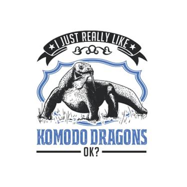 Imagem de Komodo Notebook: I Just Really Like Komodo Dragons / 6x9 inches / 120 ruled sites