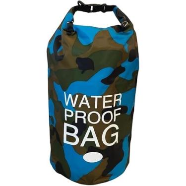 Imagem de Mochila Impermeavel 10 Litros Bag Estanque Saco Natação Bolsa Trilha Aprova Dagua (Azul)