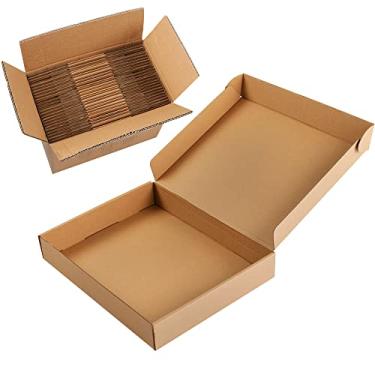 Imagem de werfami Caixas de Papelão Ondulado Marrom 13X10X2, Pacote com 30 Unidades, Caixas de Remessa para Pequenas Empresas, Caixas de Correio, Caixas de Embalagem para Correspondência