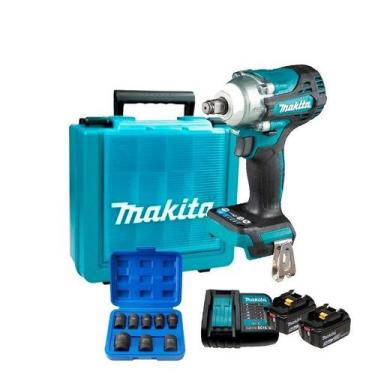 Imagem de Chave Impacto 1/2 Bateria 18V Lxt Makita Dtw300Z + Kit 2