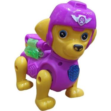 Imagem de Brinquedo Patrulha Canina Cachorrinho Robô Com Luz Som e Movimento - A