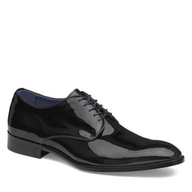 Imagem de Johnston & Murphy Sapato masculino Kinser Plain Toe – Sapatos sociais masculinos, sapatos sociais para homens, sapatos de couro italiano, sapatos de trabalho masculinos, palmilha acolchoada e sola de