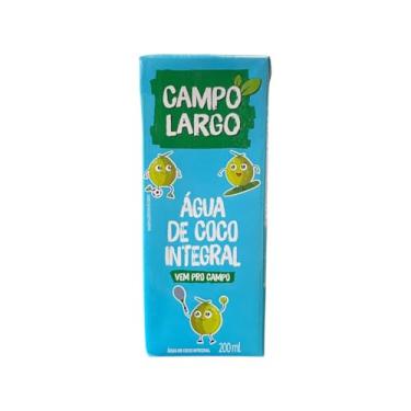 Imagem de Água De Coco Integral Campo Largo Caixinha 200ml Natural Sem Conservante