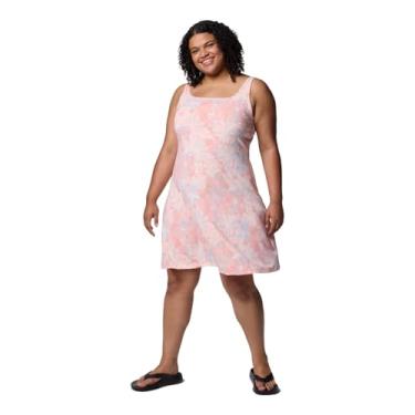 Imagem de Columbia Vestido feminino PFG Freezer III, Rosa sintético retrô, 1X