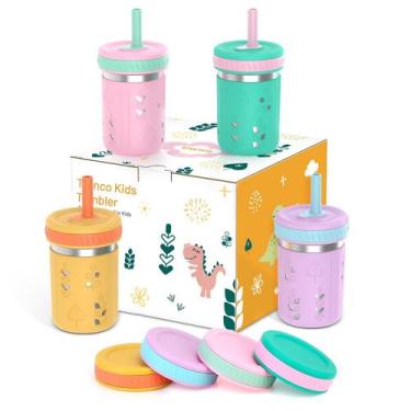 Imagem de Copos Infantis Sippy Tronco em Aço Inoxidável 300ml - Com Mangas