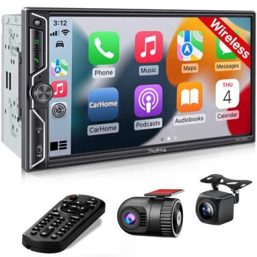 Imagem de SJOYBRING - Tela QLED de 7" para Estéreo Automotivo com Dash Cam