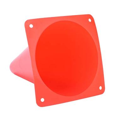 Imagem de 6pcs 18cm Cone de Treinamento de Futebol Barreiras de Futebol Acessório do Marcador de Plástico Com Cor Brilhante (Vermelho)