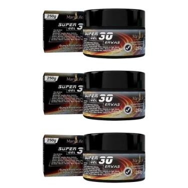 Imagem de Kit 6 Super Gel 30 Ervas 250g Mary Life